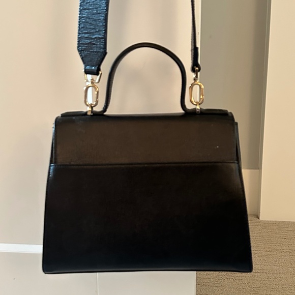 ANINE BING Beautiful, Chic Dana Handbag + Satchel Blk Saffiano Leather $550 - Picture 8 of 10